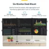 StarTech.com kuue monitori lauakinnitus koos risttalaga, kuni 32-tolliste arvutiekraanide jaoks, max 17,6 naela (8 kg) ühele, topeltsammas, C-klamber/läbiviigukork, kõrgus reguleeritav