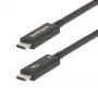 StarTech.com 6ft (2m) Active Thunderbolt 4 kaabel, 40Gbps, 100W Power Delivery, 4K/8K Video, Intel-Certified Thunderbolt kaabel - Ühilduv w/ USB4/Thunderbolt 4/ USB 3.2/ USB USB-C/DisplayPort/Thunderbolt 3
