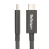 StarTech.com 6ft (2m) Active Thunderbolt 4 kaabel, 40Gbps, 100W Power Delivery, 4K/8K Video, Intel-Certified Thunderbolt kaabel - Ühilduv w/ USB4/Thunderbolt 4/ USB 3.2/ USB USB-C/DisplayPort/Thunderbolt 3