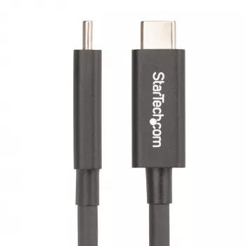 StarTech.com 6ft (2m) Active Thunderbolt 4 kaabel, 40Gbps, 100W Power Delivery, 4K/8K Video, Intel-Certified Thunderbolt kaabel - Ühilduv w/ USB4/Thunderbolt 4/ USB 3.2/ USB USB-C/DisplayPort/Thunderbolt 3