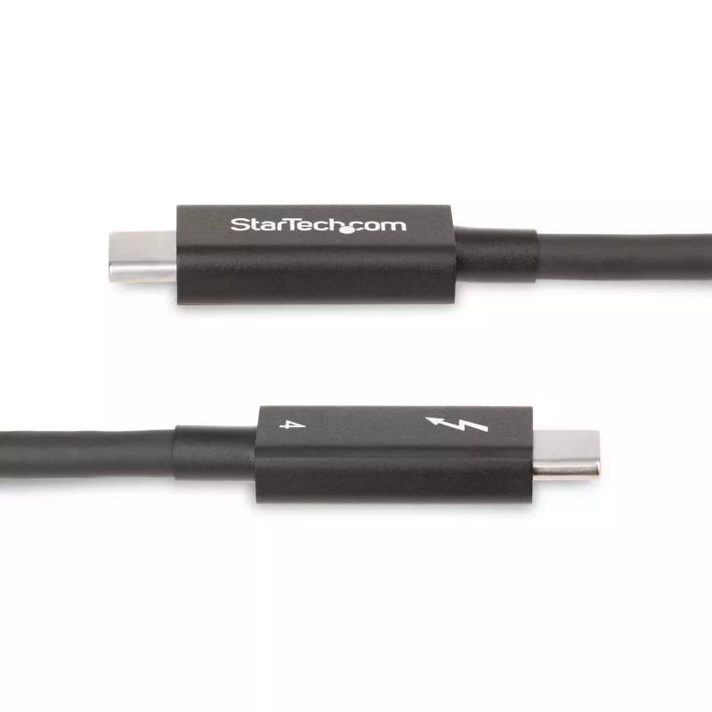 StarTech.com 6ft (2m) Active Thunderbolt 4 kaabel, 40Gbps, 100W Power Delivery, 4K/8K Video, Intel-Certified Thunderbolt kaabel - Ühilduv w/ USB4/Thunderbolt 4/ USB 3.2/ USB USB-C/DisplayPort/Thunderbolt 3