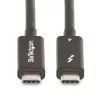 StarTech.com 6ft (2m) Active Thunderbolt 4 kaabel, 40Gbps, 100W Power Delivery, 4K/8K Video, Intel-Certified Thunderbolt kaabel - Ühilduv w/ USB4/Thunderbolt 4/ USB 3.2/ USB USB-C/DisplayPort/Thunderbolt 3