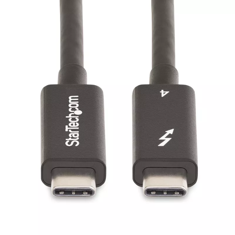 StarTech.com 6ft (2m) Active Thunderbolt 4 kaabel, 40Gbps, 100W Power Delivery, 4K/8K Video, Intel-Certified Thunderbolt kaabel - Ühilduv w/ USB4/Thunderbolt 4/ USB 3.2/ USB USB-C/DisplayPort/Thunderbolt 3
