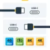 StarTech.com 6ft (2m) Active Thunderbolt 4 kaabel, 40Gbps, 100W Power Delivery, 4K/8K Video, Intel-Certified Thunderbolt kaabel - Ühilduv w/ USB4/Thunderbolt 4/ USB 3.2/ USB USB-C/DisplayPort/Thunderbolt 3