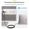 StarTech.com 6ft (2m) Active Thunderbolt 4 kaabel, 40Gbps, 100W Power Delivery, 4K/8K Video, Intel-Certified Thunderbolt kaabel - Ühilduv w/ USB4/Thunderbolt 4/ USB 3.2/ USB USB-C/DisplayPort/Thunderbolt 3