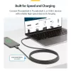 StarTech.com 6ft (2m) Active Thunderbolt 4 kaabel, 40Gbps, 100W Power Delivery, 4K/8K Video, Intel-Certified Thunderbolt kaabel - Ühilduv w/ USB4/Thunderbolt 4/ USB 3.2/ USB USB-C/DisplayPort/Thunderbolt 3
