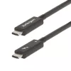 StarTech.com 6ft (2m) Active Thunderbolt 4 kaabel, 40Gbps, 100W Power Delivery, 4K/8K Video, Intel-Certified Thunderbolt kaabel - Ühilduv w/ USB4/Thunderbolt 4/ USB 3.2/ USB USB-C/DisplayPort/Thunderbolt 3