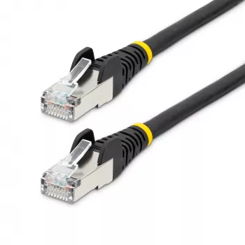 StarTech.com 2m CAT6a Etherneti kaabel - Must - Halogeenivaba ja vähese suitsuga (LSZH) - 10GbE 500MHz 100W PoE++ Snagless RJ-45 koos tõmbetugevdustega S/FTP võrgujuhtmestik