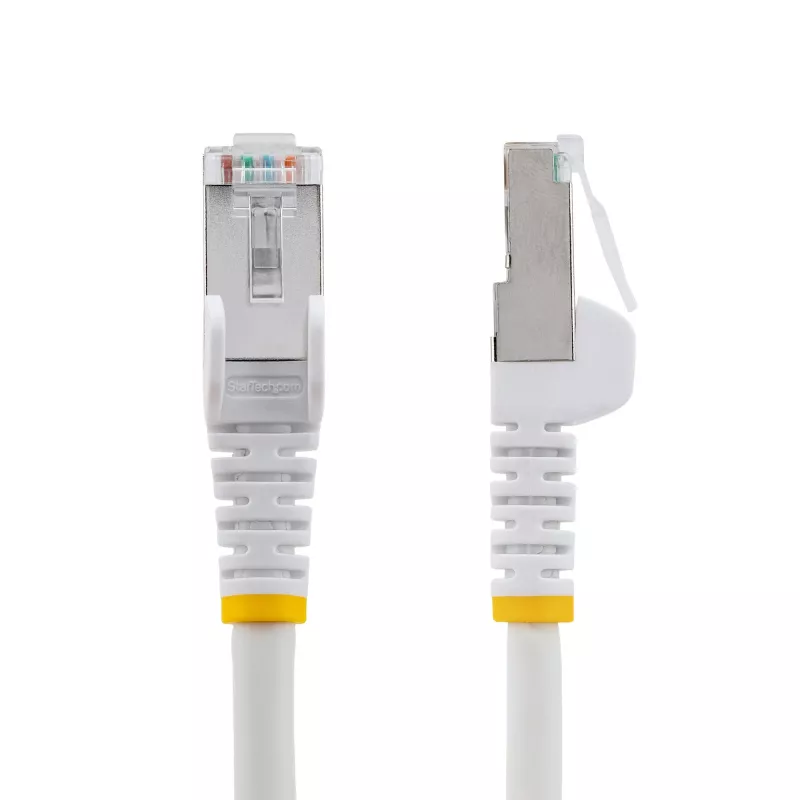 StarTech.com 10m CAT6a Ethernet kaabel - Valge - Low Smoke Zero Halogen (LSZH) - 10GbE 500MHz 100W PoE++ Snagless RJ-45 w/Strain Reliefs S/FTP võrk Patch Cord