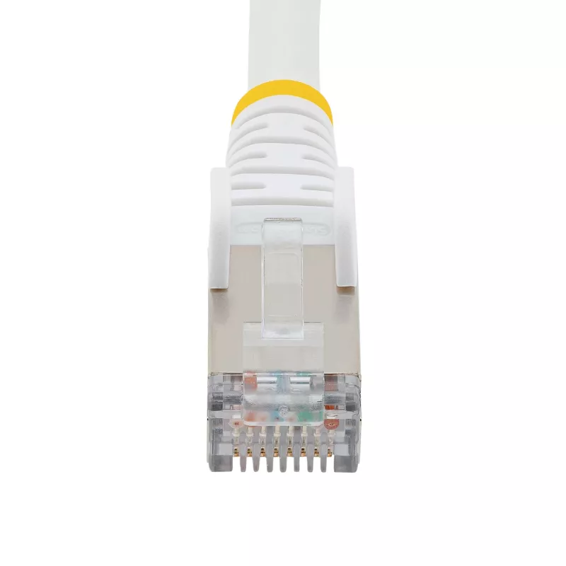 StarTech.com 10m CAT6a Ethernet kaabel - Valge - Low Smoke Zero Halogen (LSZH) - 10GbE 500MHz 100W PoE++ Snagless RJ-45 w/Strain Reliefs S/FTP võrk Patch Cord