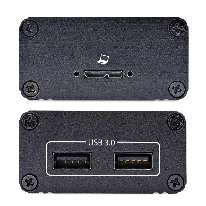 StarTech.com 2-pordiline USB 3.0 pikendaja üle OM3 mitmemoodilise kiu – LC/LC – 2x 5 Gbit/s USB-A jaotur – 350 m (1150 jala) ulatus – vastupidav USB fiiberoptiline pikendaja – optiline USB pikendaja