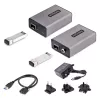 StarTech.com 2-pordiline USB 3.0 pikendaja üle OM3 mitmemoodilise kiu – LC/LC – 2x 5 Gbit/s USB-A jaotur – 350 m (1150 jala) ulatus – vastupidav USB fiiberoptiline pikendaja – optiline USB pikendaja