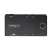 StarTech.com 2-pordiline USB-C KVM-lüliti, ühe 4K 60 Hz HDMI monitori jaoks, kahe 100 W toiteedastuse läbipääsupordiga, siinitoitel, USB USB-C/USB4/Thunderbolt 3/4 ühilduv – väikevormitegur