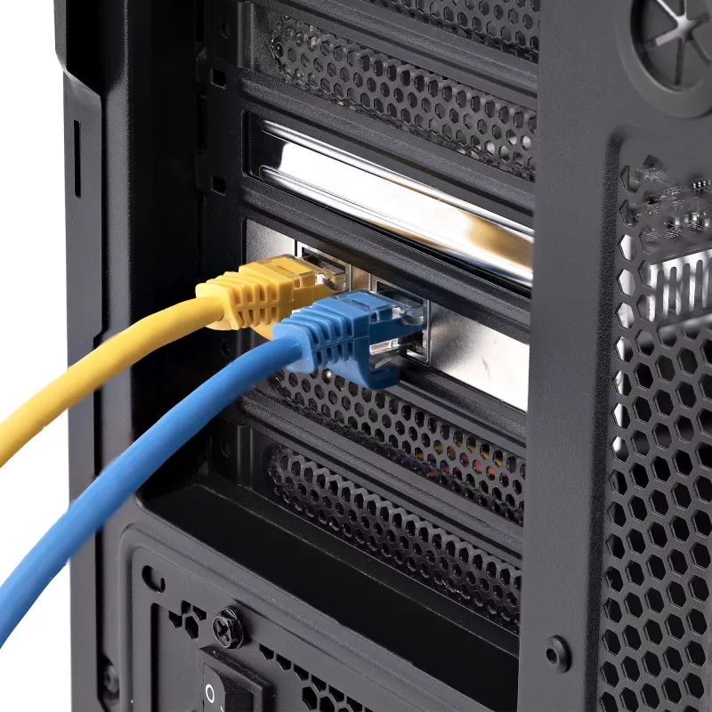 StarTech.com 2-pordine 10GbE PCIe võrguadapterkaart, võrgukaart arvutitele/serveritele, kuuekiiruseline PCIe Etherneti kaart koos Jumbo Frame'i toega, NIC/LAN-liidesekaart, 10GBASE-T ja NBASE-T