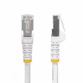 StarTech.com 12 m valge CAT8 Etherneti kaabel, tõrkumatu RJ45, 25G/40G, 2000 MHz, 100 W PoE++, S/FTP, 26AWG puhas vasktraat, LSZH, varjestatud võrgu ühendusjuhe tõmbetugevdustega, individuaalselt testitud