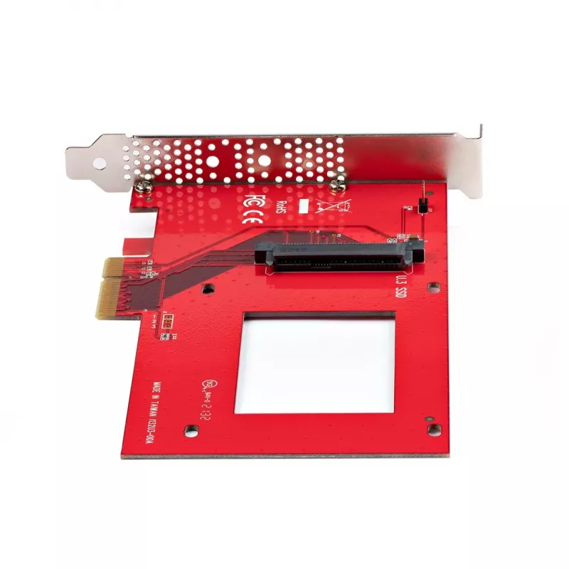StarTech.com U.3 PCIe-adapterkaart, PCIe 4.0 x4 adapter 2,5-tollistele U.3 NVMe SSD-dele, SFF-TA-1001 PCI Express lisakaart lauaarvutitele/serveritele, TAA vastavuses – OS-iseseisev