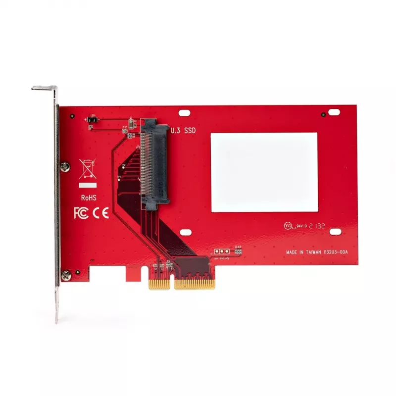 StarTech.com U.3 PCIe-adapterkaart, PCIe 4.0 x4 adapter 2,5-tollistele U.3 NVMe SSD-dele, SFF-TA-1001 PCI Express lisakaart lauaarvutitele/serveritele, TAA vastavuses – OS-iseseisev