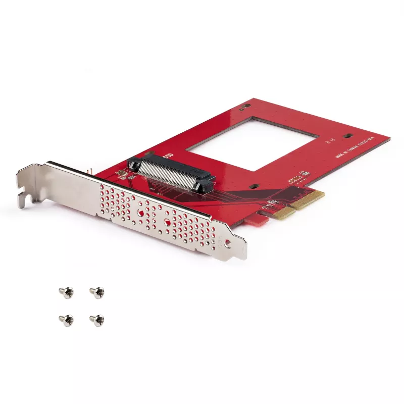 StarTech.com U.3 PCIe-adapterkaart, PCIe 4.0 x4 adapter 2,5-tollistele U.3 NVMe SSD-dele, SFF-TA-1001 PCI Express lisakaart lauaarvutitele/serveritele, TAA vastavuses – OS-iseseisev
