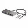 StarTech.com 2-pordiline USB-C-jaotur Etherneti ja RS-232-ga, kinnitatud USB-C–USB-A adapter, 100 W PD läbipääs, 2x USB-A 5 Gbit/s, Gigabit Ethernet, RS232 jadaport (FTDI)