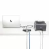 StarTech.com 2-pordiline USB-C-jaotur Etherneti ja RS-232-ga, kinnitatud USB-C–USB-A adapter, 100 W PD läbipääs, 2x USB-A 5 Gbit/s, Gigabit Ethernet, RS232 jadaport (FTDI)