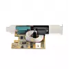 StarTech.com 2-pordiline PCI Express jadaliidese kaart, kahe pordiga PCIe-RS232 (DB9) jadakaart, 16C1050 UART, madala/täisprofiiliga kronsteinid, COM-i säilitamine, Windowsile/Linuxile