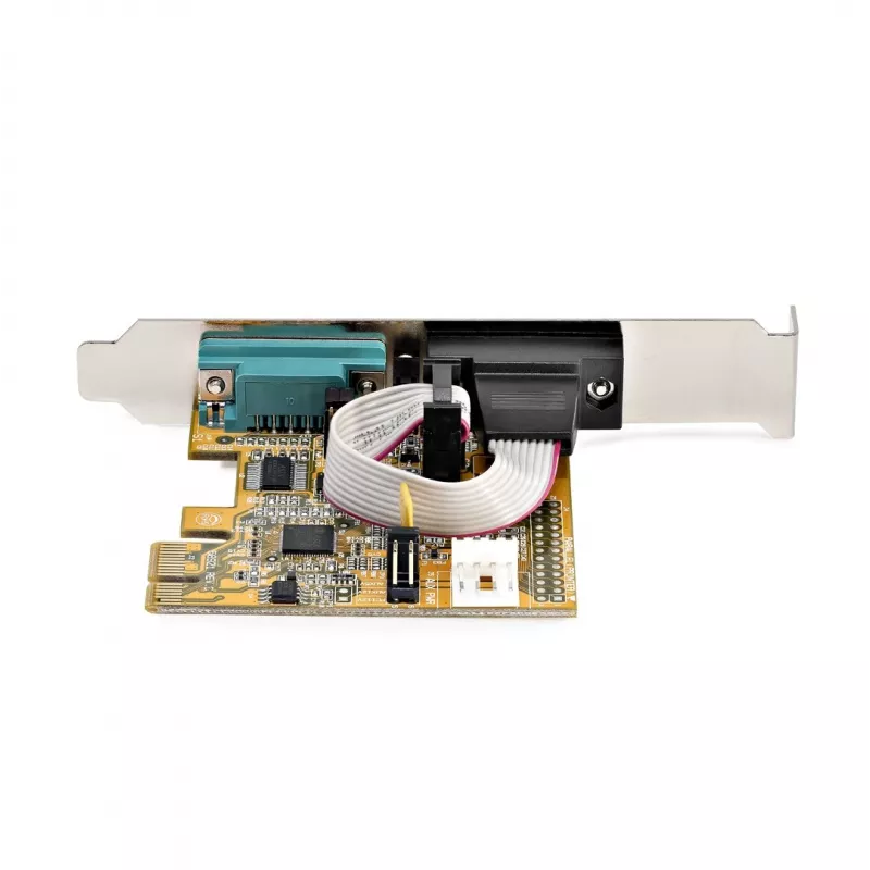 StarTech.com 2-pordiline PCI Express jadaliidese kaart, kahe pordiga PCIe-RS232 (DB9) jadakaart, 16C1050 UART, madala/täisprofiiliga kronsteinid, COM-i säilitamine, Windowsile/Linuxile