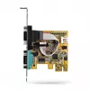 StarTech.com 2-pordiline PCI Express jadaliidese kaart, kahe pordiga PCIe-RS232 (DB9) jadakaart, 16C1050 UART, madala/täisprofiiliga kronsteinid, COM-i säilitamine, Windowsile/Linuxile