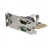 StarTech.com 2-pordiline PCI Express jadaliidese kaart, kahe pordiga PCIe-RS232 (DB9) jadakaart, 16C1050 UART, madala/täisprofiiliga kronsteinid, COM-i säilitamine, Windowsile/Linuxile