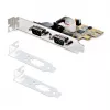 StarTech.com 2-pordiline PCI Express jadaliidese kaart, kahe pordiga PCIe-RS232 (DB9) jadakaart, 16C1050 UART, madala/täisprofiiliga kronsteinid, COM-i säilitamine, Windowsile/Linuxile