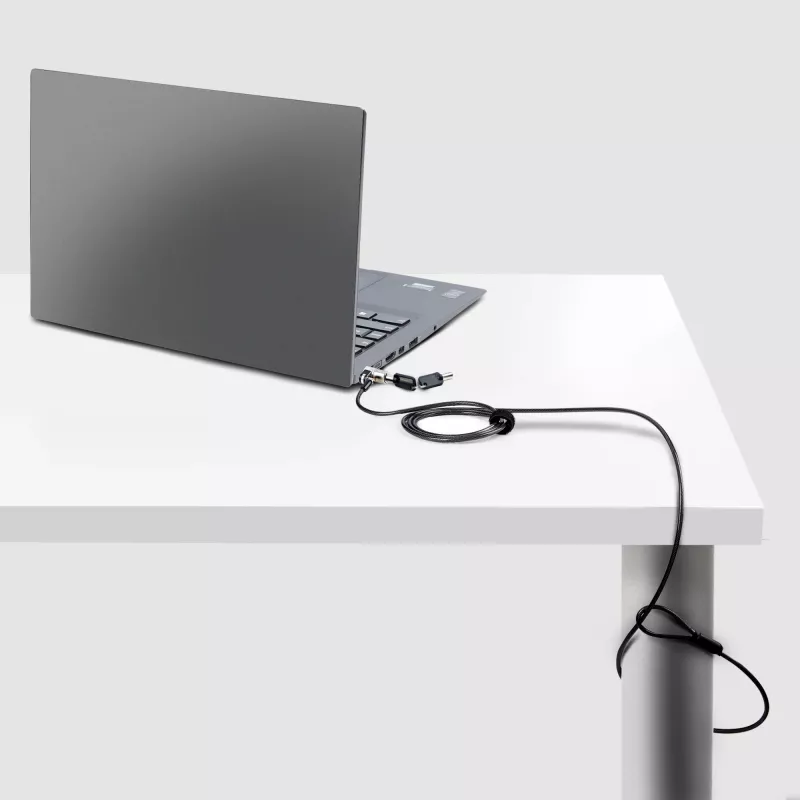 StarTech.com Nano sülearvuti kaablilukk, 1,8 m, võtmega, turvakaablilukud nano-pesaga sülearvutitele, EliteBook/LenovoX1/2-in-1 sülearvutitele, lõikekindel, teraskaablilukk sülearvutile