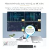 StarTech.com universaalne USB4 ja Thunderbolt 4 dokkimisjaam, nelja ekraani tugi Windowsis, kahe ekraani tugi MacBookis, HDMI DP dokk 98 W sülearvuti laadimisega