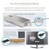 StarTech.com universaalne USB4 ja Thunderbolt 4 dokkimisjaam, nelja ekraani tugi Windowsis, kahe ekraani tugi MacBookis, HDMI DP dokk 98 W sülearvuti laadimisega