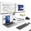 StarTech.com universaalne USB4 ja Thunderbolt 4 dokkimisjaam, nelja ekraani tugi Windowsis, kahe ekraani tugi MacBookis, HDMI DP dokk 98 W sülearvuti laadimisega