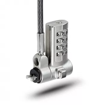 StarTech.com Universaalne sülearvutilukk 6,6 jalga (2 m), turvakaabel sülearvutile, ühildub Noble Wedge®/Nano/K-pesaga; võtmeta kombinatsiooniga lukustuskaabel, vargusvastane lõikekindel teraskaabel