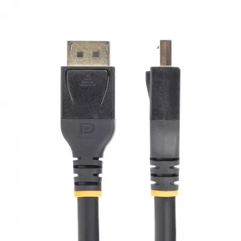 StarTech.com 7.6m (25ft) Active DisplayPort 1.4 kaabel, DP8K DisplayPort kaabel w/HBR3, HDR10, MST, DSC 1.2, HDCP 2.2, 8K 60Hz, 4K 120Hz - DP 1.4 kaabel M/M