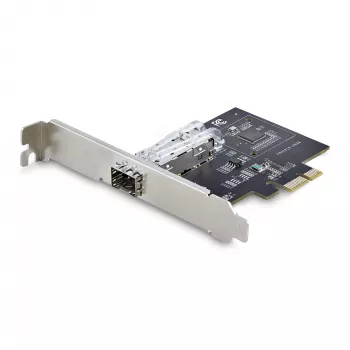 StarTech.com 1-pordine GbE SFP võrgukaart, PCIe 2.1 x1, Intel I210-IS, 1GbE kontroller, 1000BASE vask/kiudoptika, ühepordine gigabitine Etherneti NIC, töölaua/serveri taustaplaadid - Windows ja Linux ühilduv