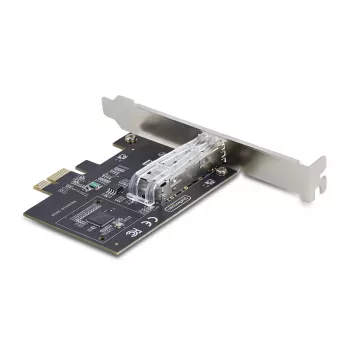 StarTech.com 1-pordine GbE SFP võrgukaart, PCIe 2.1 x1, Intel I210-IS, 1GbE kontroller, 1000BASE vask/kiudoptika, ühepordine gigabitine Etherneti NIC, töölaua/serveri taustaplaadid - Windows ja Linux ühilduv