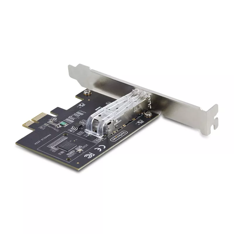 StarTech.com 1-pordine GbE SFP võrgukaart, PCIe 2.1 x1, Intel I210-IS, 1GbE kontroller, 1000BASE vask/kiudoptika, ühepordine gigabitine Etherneti NIC, töölaua/serveri taustaplaadid - Windows ja Linux ühilduv