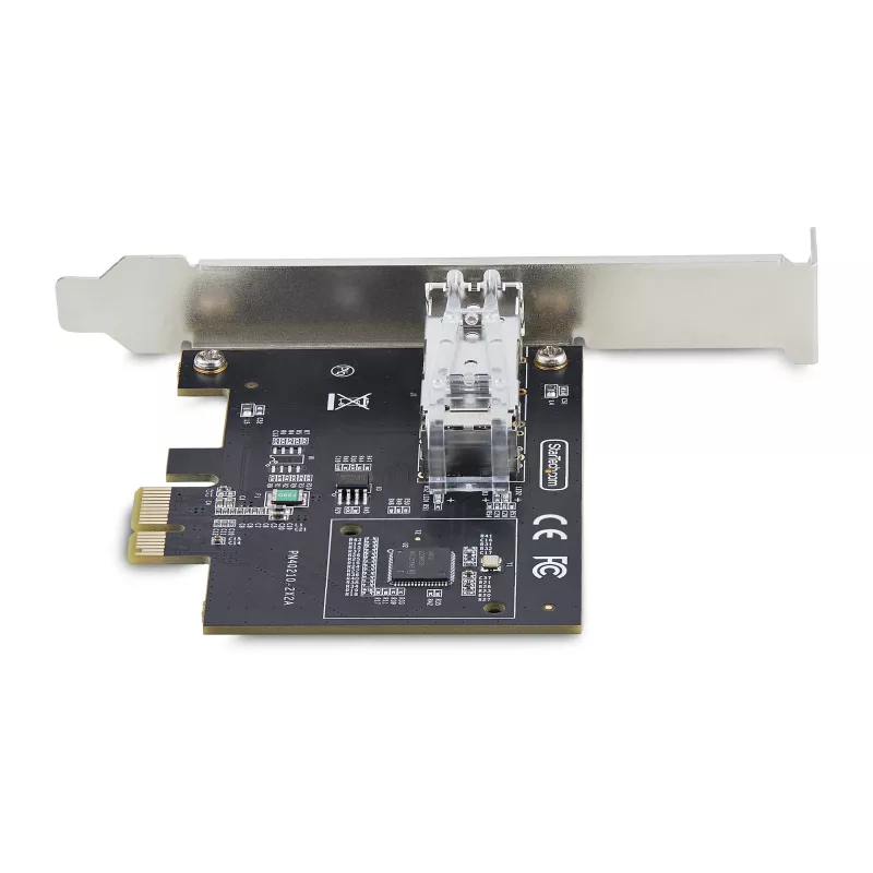 StarTech.com 1-pordine GbE SFP võrgukaart, PCIe 2.1 x1, Intel I210-IS, 1GbE kontroller, 1000BASE vask/kiudoptika, ühepordine gigabitine Etherneti NIC, töölaua/serveri taustaplaadid - Windows ja Linux ühilduv