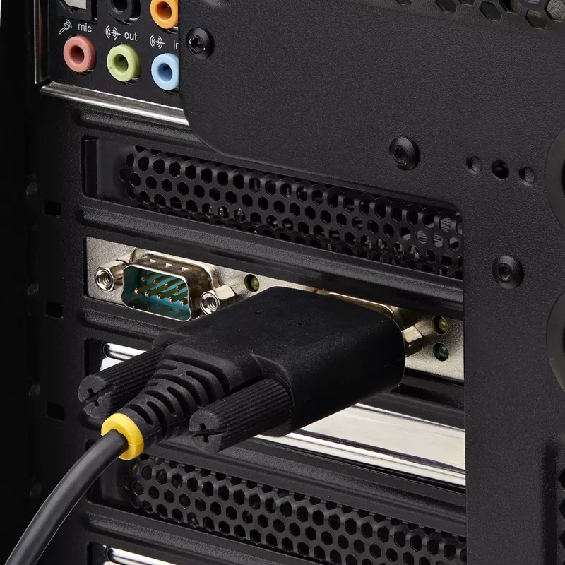 StarTech.com 2-pordiline jadasiiniga PCIe-kaart, kahepordiline PCI Express RS232/RS422/RS485 (DB9) jadakaart, kaasas madalprofiiliga kinnitusklambrid, 16C1050 UART, Windows/Linux, TAA nõuetele vastav – 4. taseme ESD-kaitse