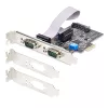StarTech.com 2-pordiline jadasiiniga PCIe-kaart, kahepordiline PCI Express RS232/RS422/RS485 (DB9) jadakaart, kaasas madalprofiiliga kinnitusklambrid, 16C1050 UART, Windows/Linux, TAA nõuetele vastav – 4. taseme ESD-kaitse
