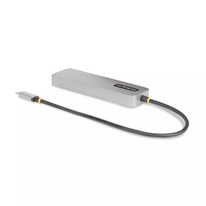 StarTech.com 3-pordiline USB-C jaotur 2,5 Gbps Etherneti ja 100 W toite edastuse läbipääsupordiga, USB 3.2 10 Gbps, 2x USB-A / 1x USB-C, kaasaskantav USB USB-C adapterjaotur