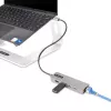 StarTech.com 3-pordiline USB-C jaotur 2,5 Gbps Etherneti ja 100 W toite edastuse läbipääsupordiga, USB 3.2 10 Gbps, 2x USB-A / 1x USB-C, kaasaskantav USB USB-C adapterjaotur
