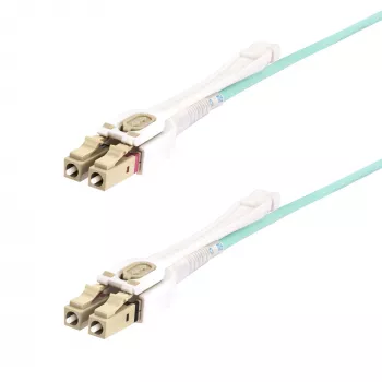 StarTech.com 3m (9,8 jalga) LC-LC (UPC) OM4 mitmikrežiimne fiiberoptiline kaabel tõmmatavate sakkidega, 50/125µm, 100G, paindekindel, madal sisestuskadu - LSZH fiiberoptika hüppaja
