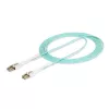 StarTech.com 3m (9,8 jalga) LC-LC (UPC) OM4 mitmikrežiimne fiiberoptiline kaabel tõmmatavate sakkidega, 50/125µm, 100G, paindekindel, madal sisestuskadu - LSZH fiiberoptika hüppaja