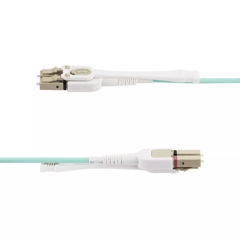 StarTech.com 8m (26.2 jalga) LC-LC (UPC) OM4 mitmeosaline fiiberoptiline kaabel koos tõmmatavate sakkidega, 50/125 µm, 100G, paindetundetu, madala sisestuskaduga – LSZH fiiberoptiline ühenduskaabel