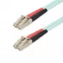 StarTech.com 25m (82ft) LC/UPC to LC/UPC OM4 Multimode fiiberoptiline kaabel, 50/125µm LOMMF/VCSEL Zipcord Fiiber, 100G, Madal Sisestuskadu - LSZH Fiiberhüppaja Juhe