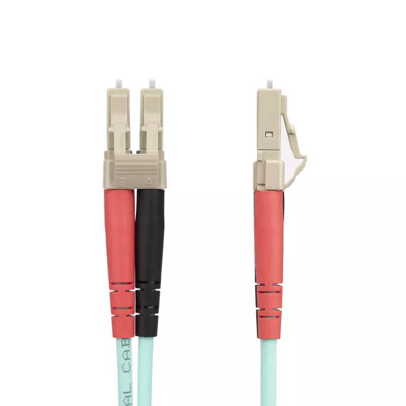StarTech.com 25m (82ft) LC/UPC to LC/UPC OM4 Multimode fiiberoptiline kaabel, 50/125µm LOMMF/VCSEL Zipcord Fiiber, 100G, Madal Sisestuskadu - LSZH Fiiberhüppaja Juhe