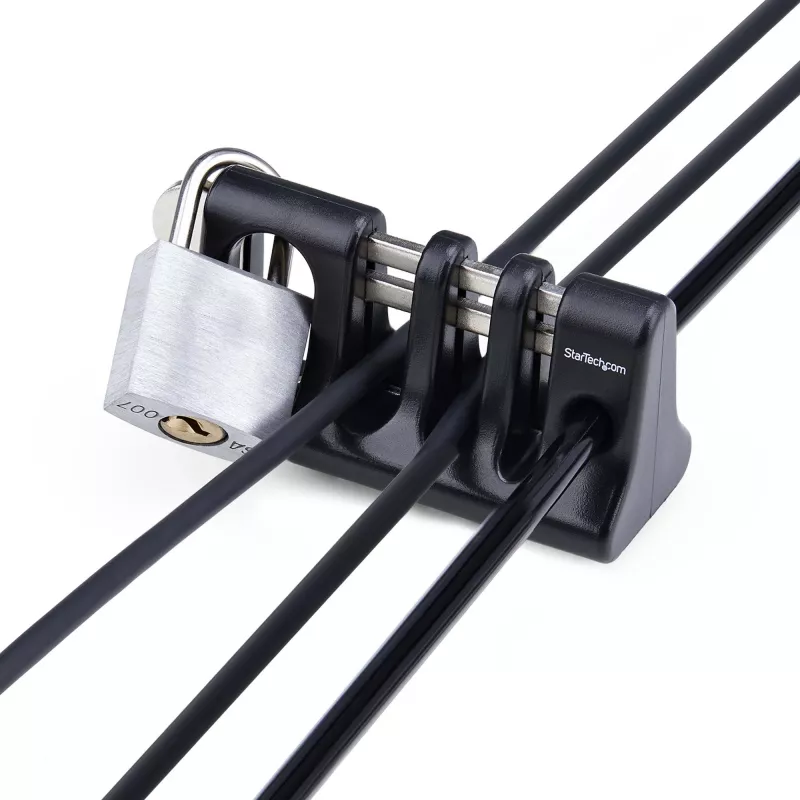 StarTech.com Peripheral kaabel Anchor Lock, Secure klaviatuur/hiir, kaabel Lock For Shared Office/Public Computers, kaabel Trap Ühilduv w/Laptop Security kaabel/Padlock - TAA