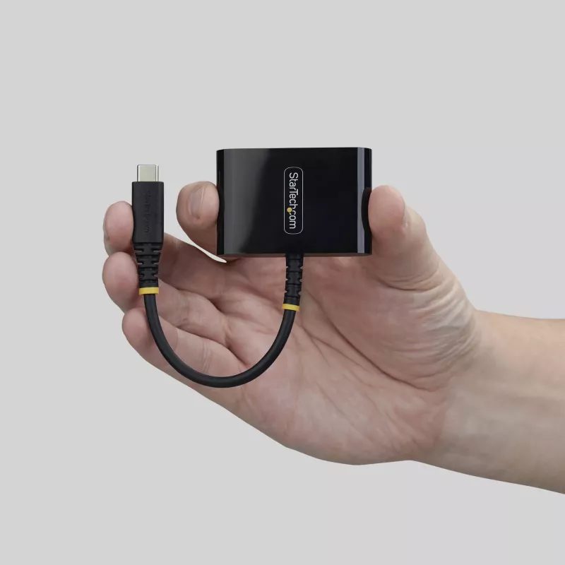 StarTech.com USB-C–HDMI mitme pordiga adapter, 140 W PD laadimine, 4K 60 Hz HDMI, USB 5 Gbit/s jaotur, mini dokk MacBookile / Dellile / Thinkpadile / HP-le / iPadile / tahvelarvutitele